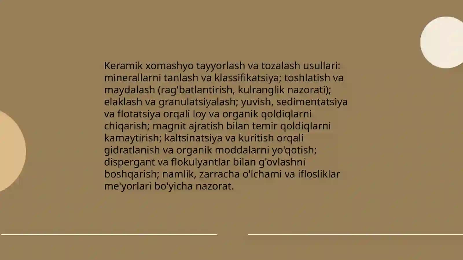 Keramik materiallar tayyorlash usullari 3