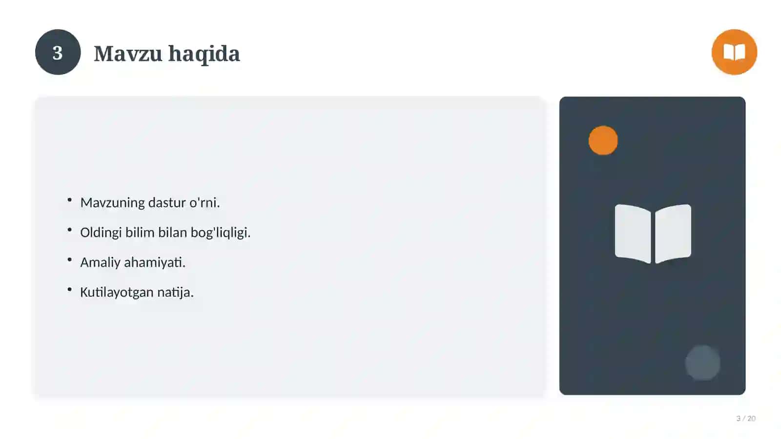Geometriya fanidan 11-sinf: dars uchun slayd-taqdimot 3