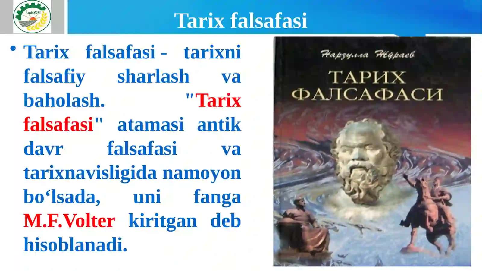 TARIXFALSAFASI, SIVILIZATSIYA VA MADANIYAT 3