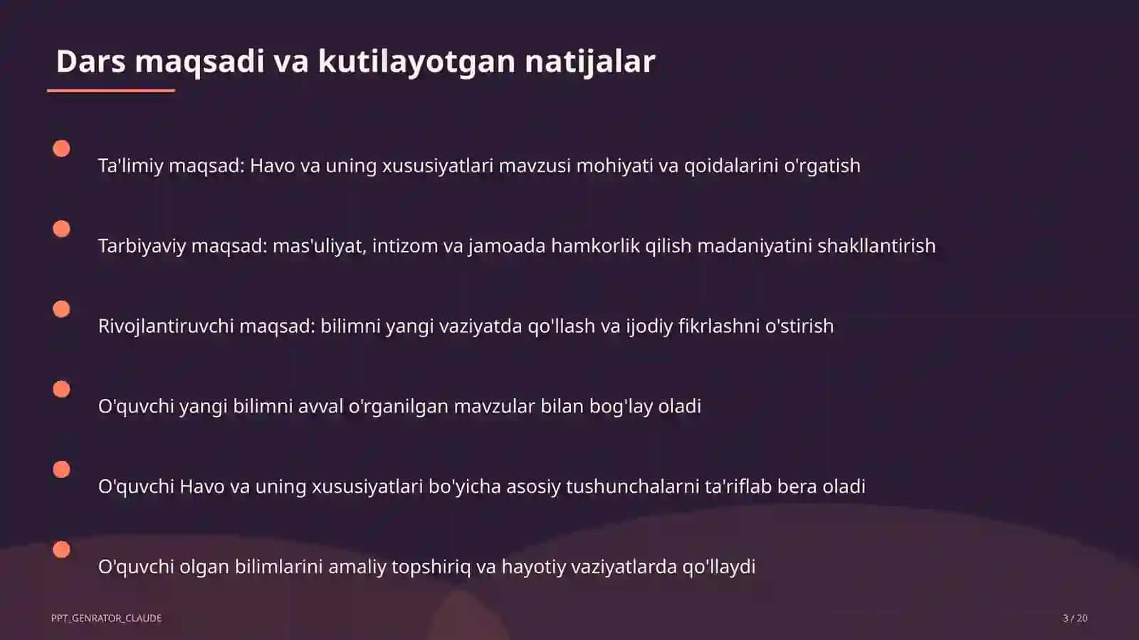 Havo va uning xususiyatlari (2-sinf) 2