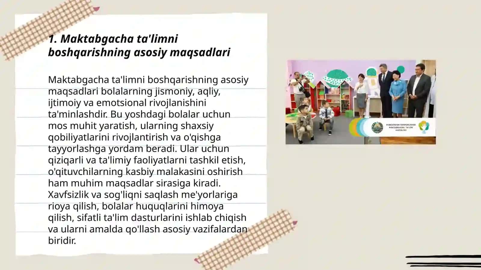 Maktabgacha talimni boshqarishning oziga hos xususiyatlari 3