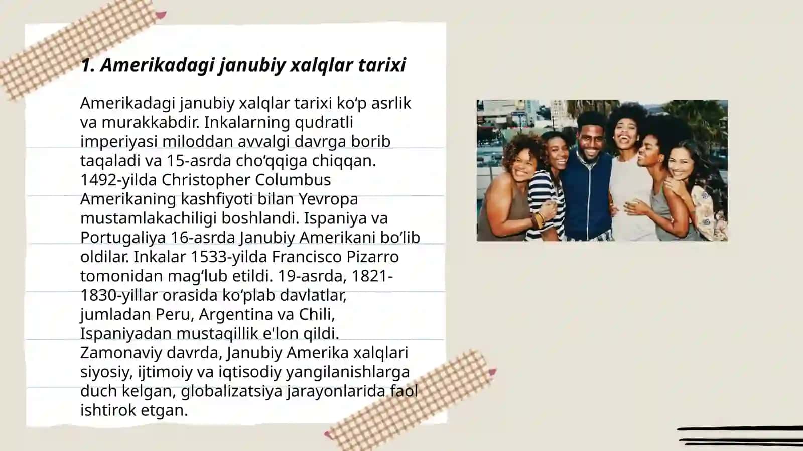 Amerikadagi janubiy xalqlar tarixi 3