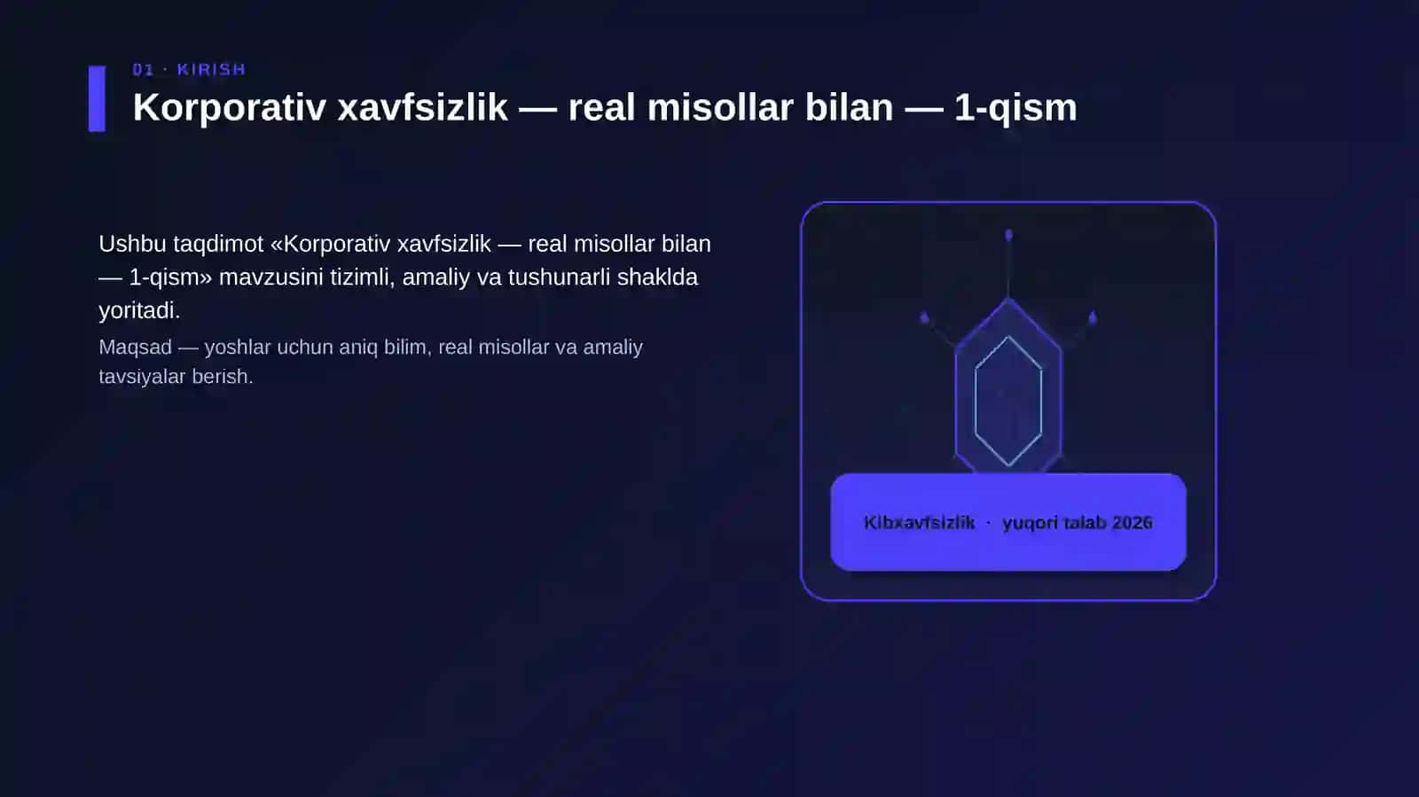 Korporativ xavfsizlik — real misollar bilan — 1-qism 3