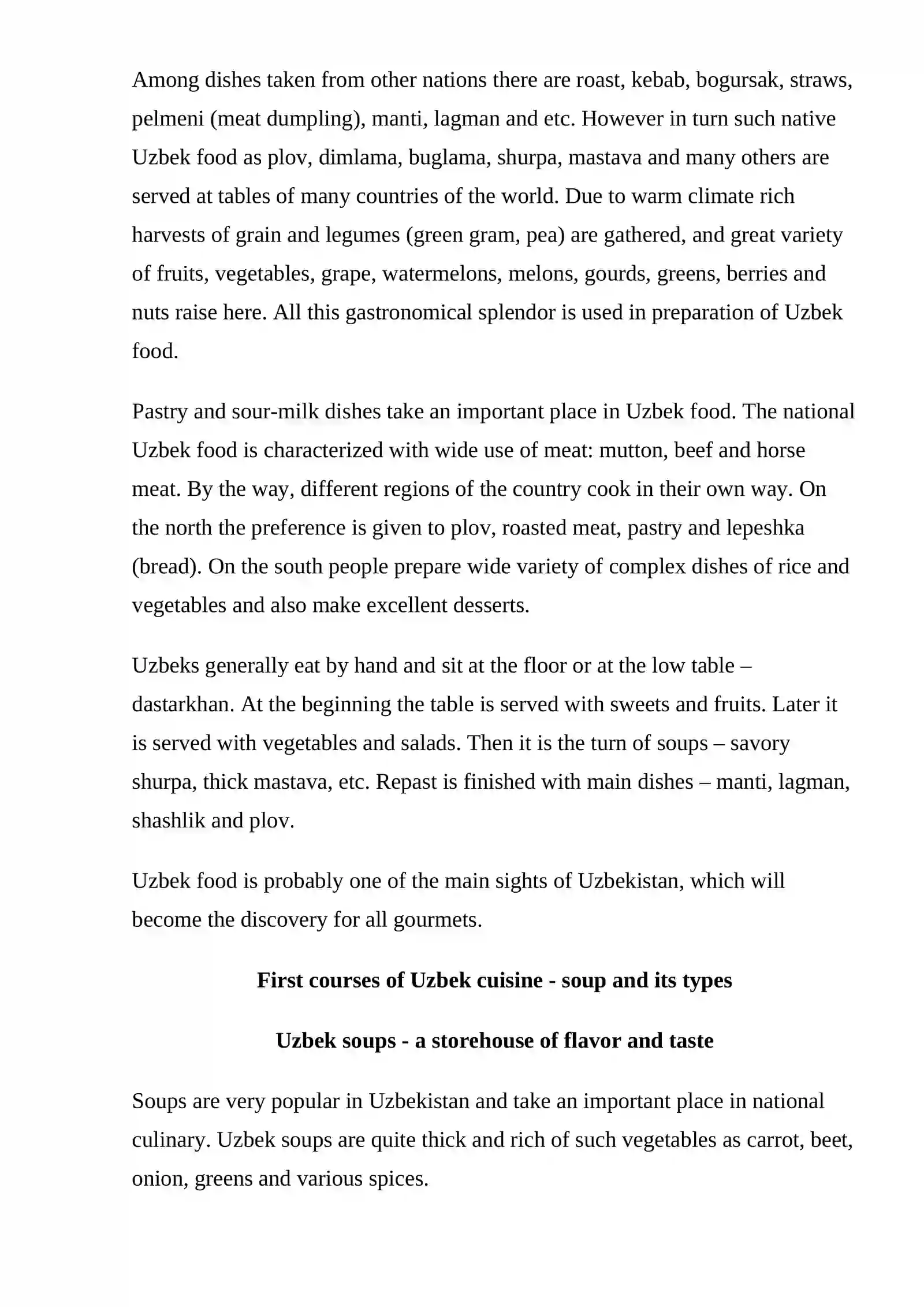 Uzbek Food: Festival of Taste 3