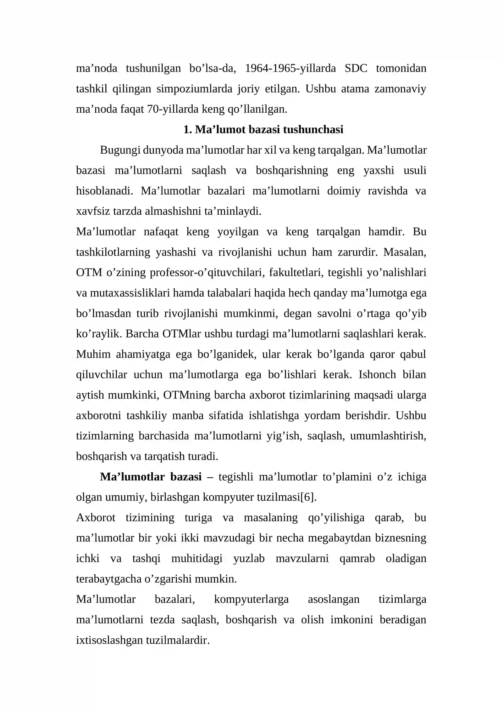 Bank ma'lumotlar bazasini loyihalash 3