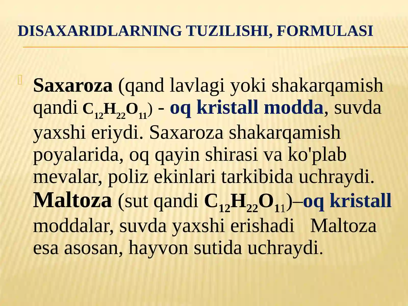 Disaxaridlar: Maltoza va Saxaroza 3