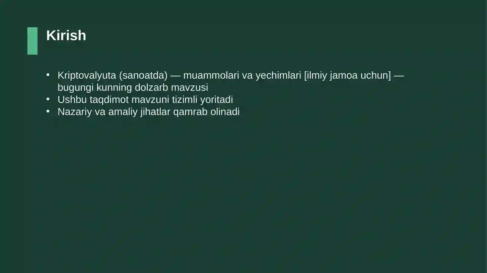 Kriptovalyuta (sanoatda) — muammolari va yechimlari [ilmiy jamoa uchun] 3