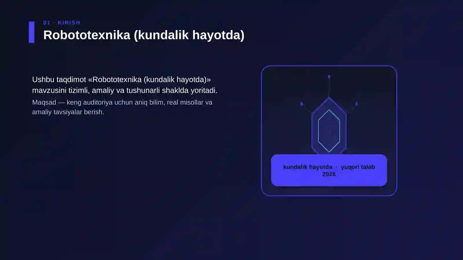 Robototexnika (kundalik hayotda) 3