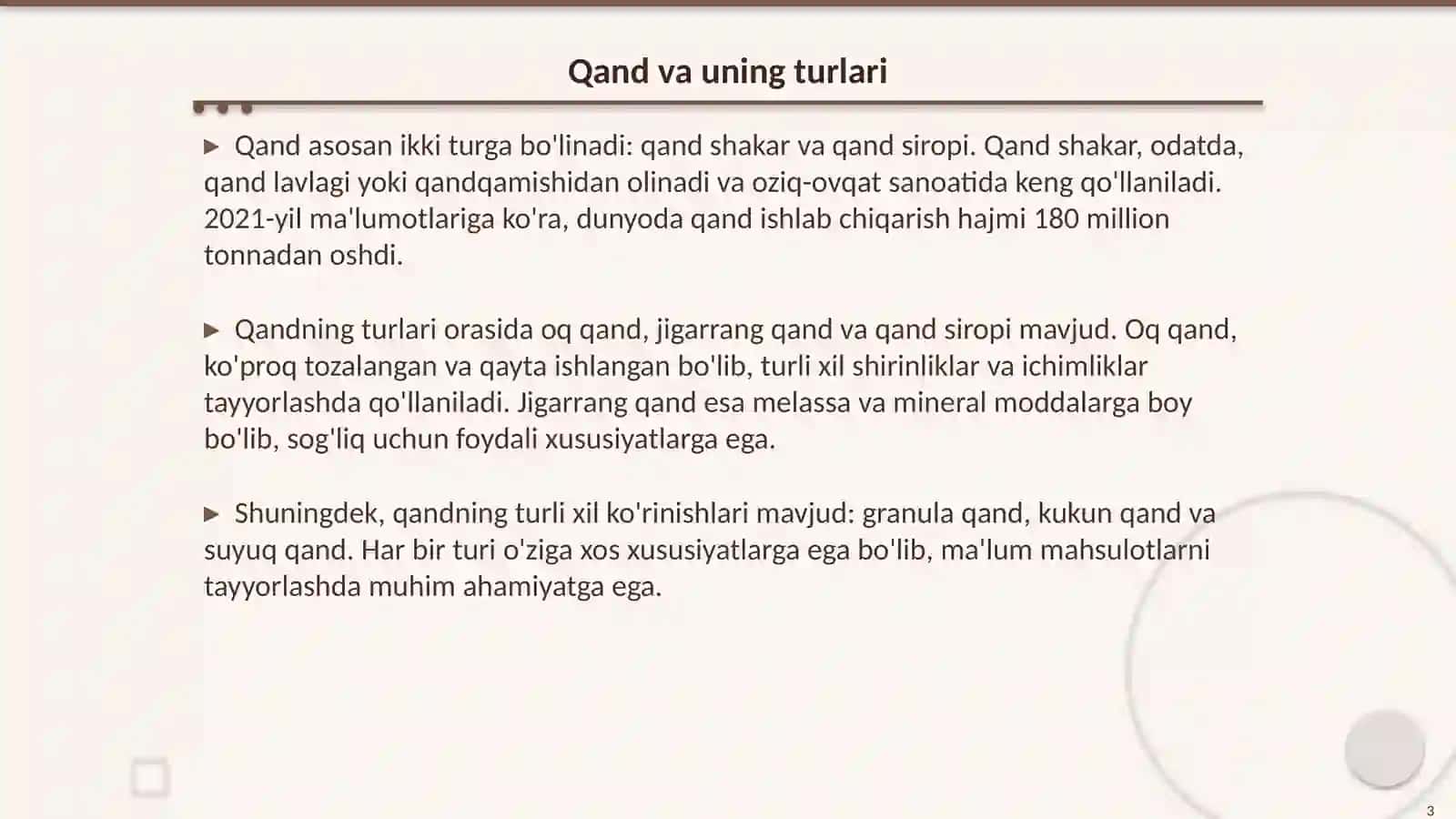 Qand rafinad ishlab chiqarish texnologiyasi 3