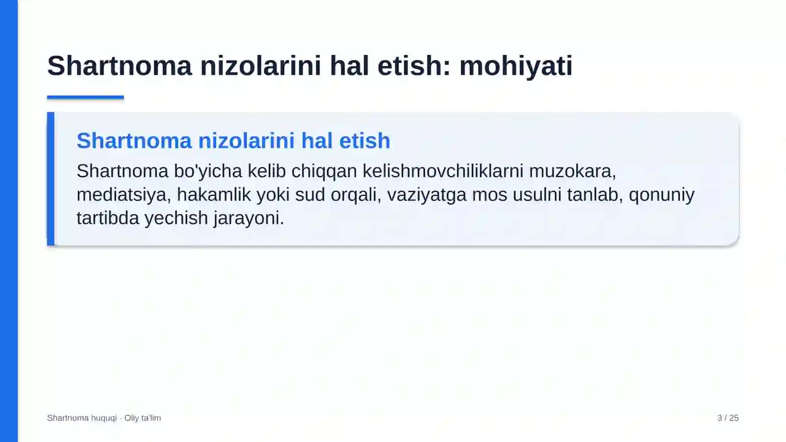 baliqchilik xo'jaliklarida shartnoma bo'yicha nizolarni hal etish 3992 3