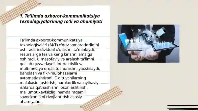 Ta'limda axborot-kommunikatsiya texnologiyalarining ro'li va ahamiyati 3
