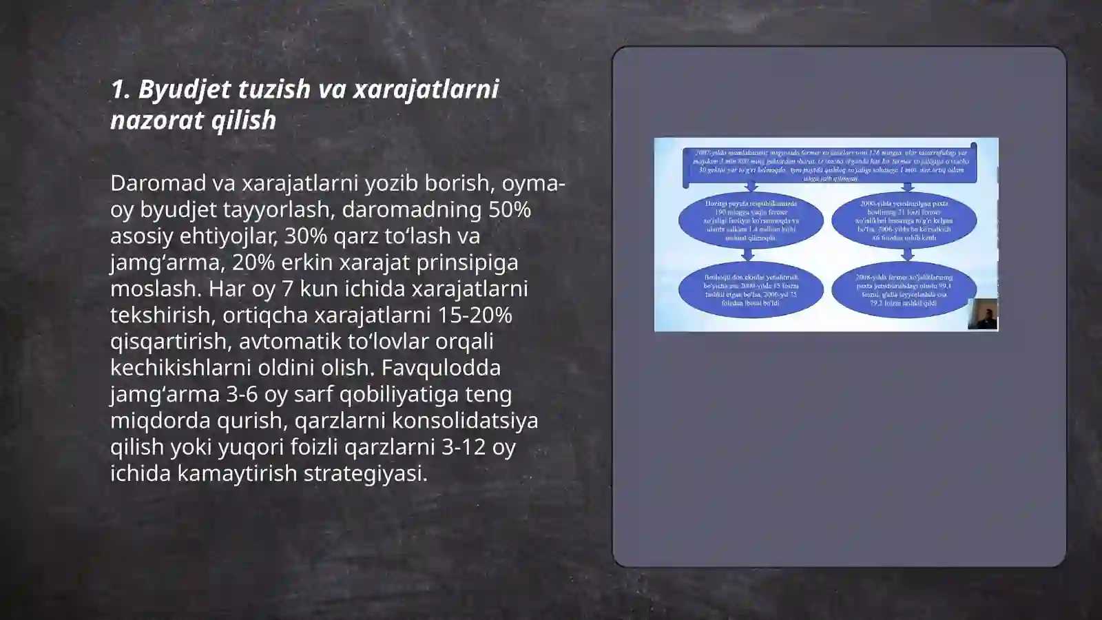 Byudjet tuzish va xarajatlarni nazorat qilish 3