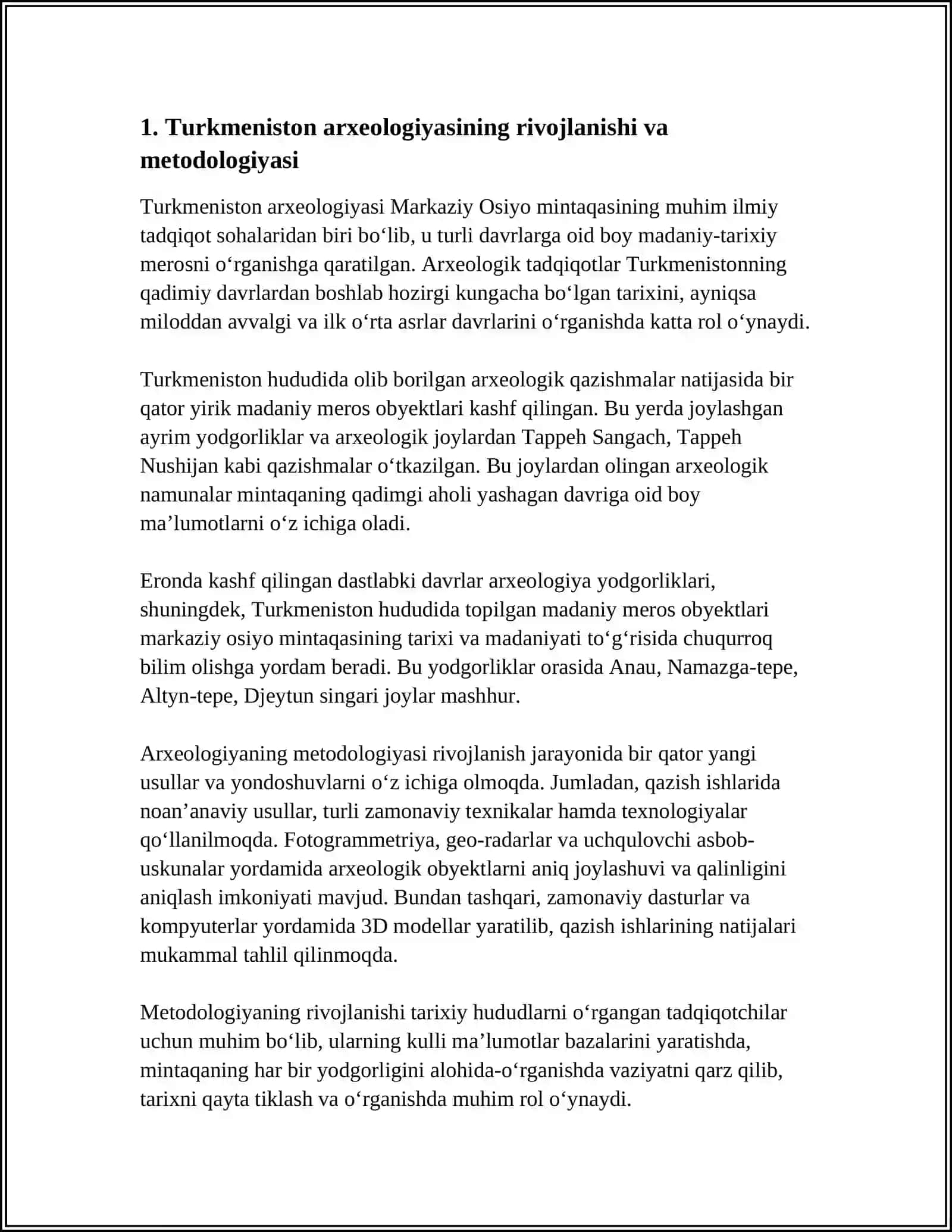 TURKMANISTON ARXEOLOGIYASI 3