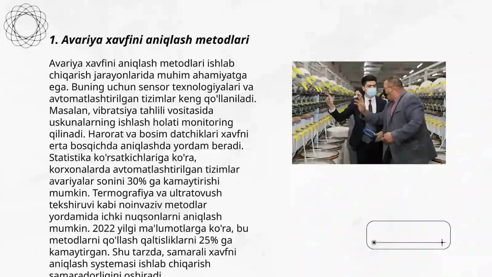 Sanoat obyektlarida avariyalarni bartaraf qilish rejasini tuzish 3