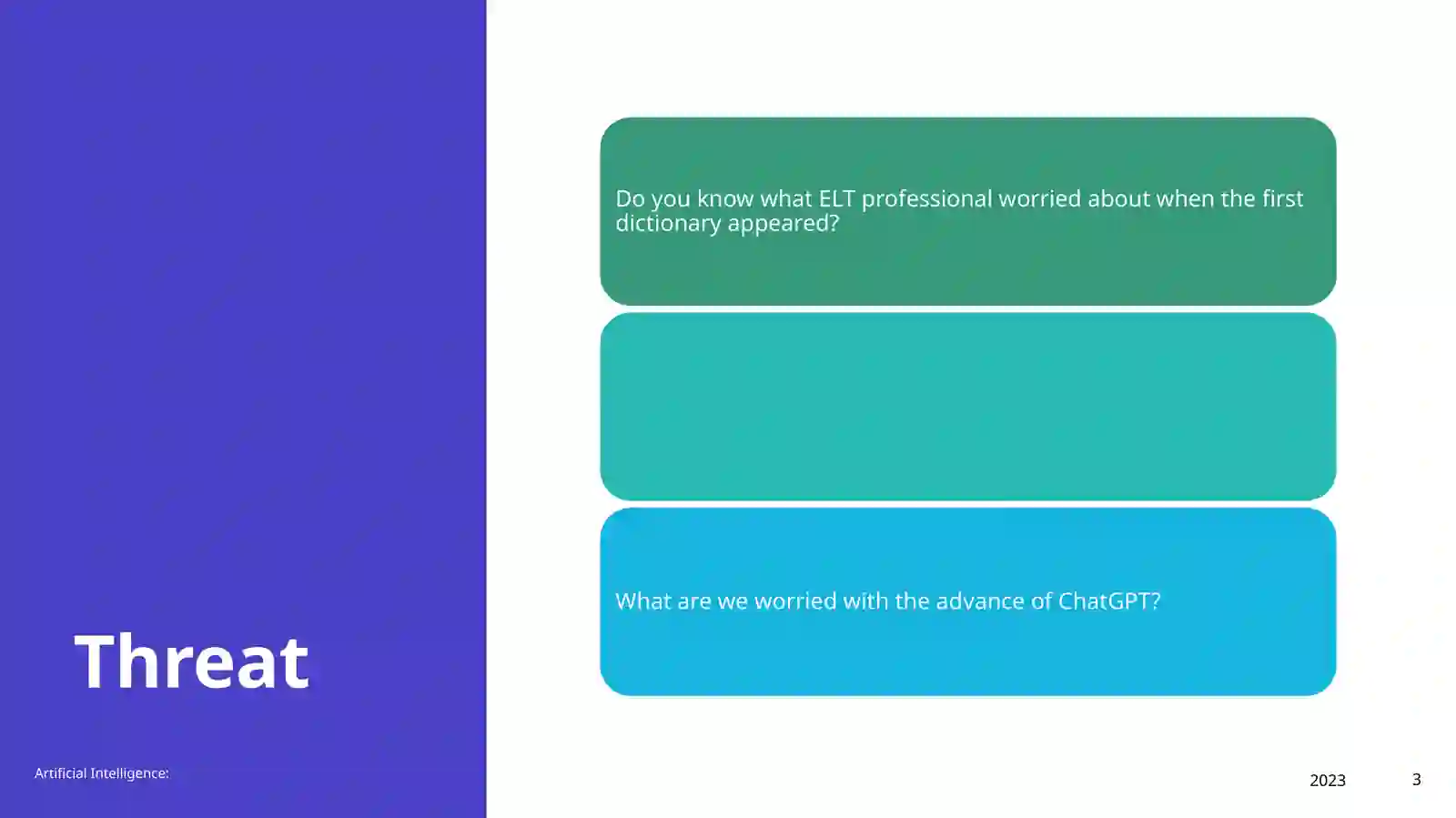 Artificial Intelligence in Education 3