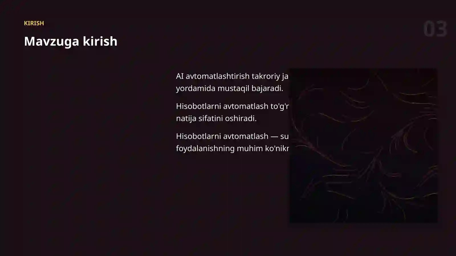 AI AVTOMATLASHTIRISH 3