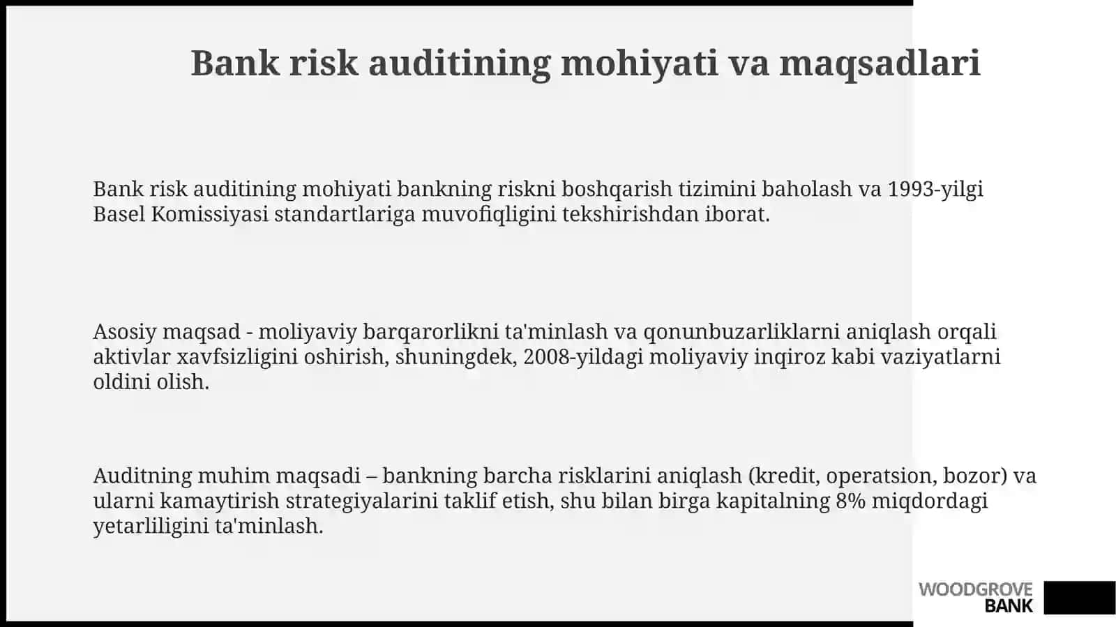 Bank risklari auditi 3