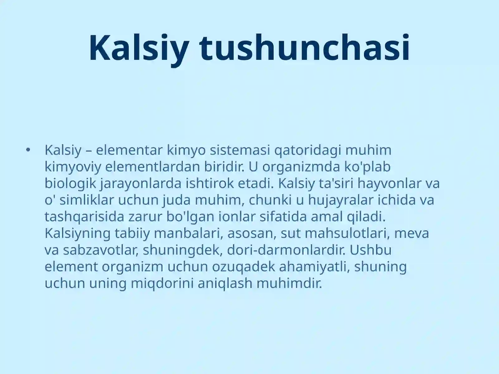 Kalsiy miqdorini aniqlash 3