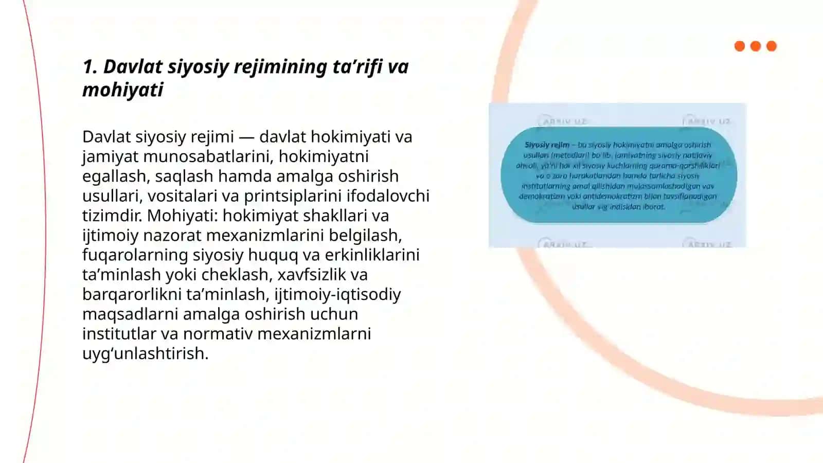 Davlat Siyosiy rejim 3