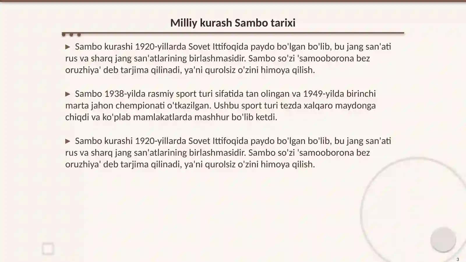 Milliy kurash Sambo va Duyzdo kurashi kelib chiqish tarixi va rivojlanishi 3