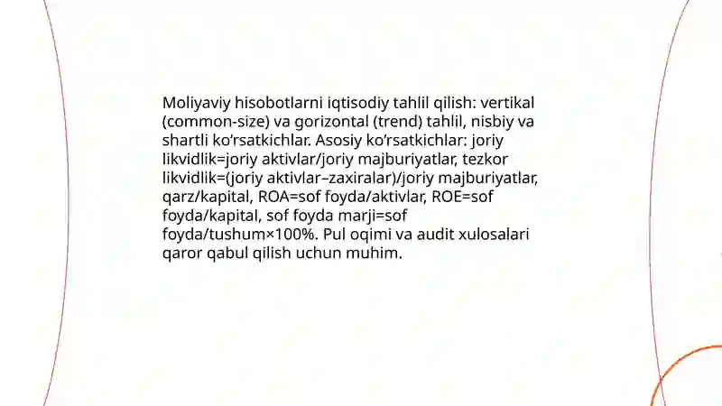 Iqtisodiy tahlil va audit 3