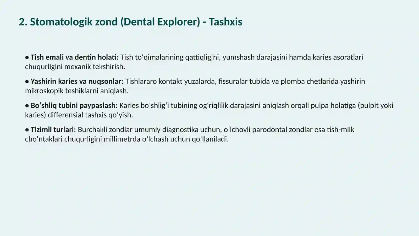 Stomatologik oyna (Dental Mirror) 3