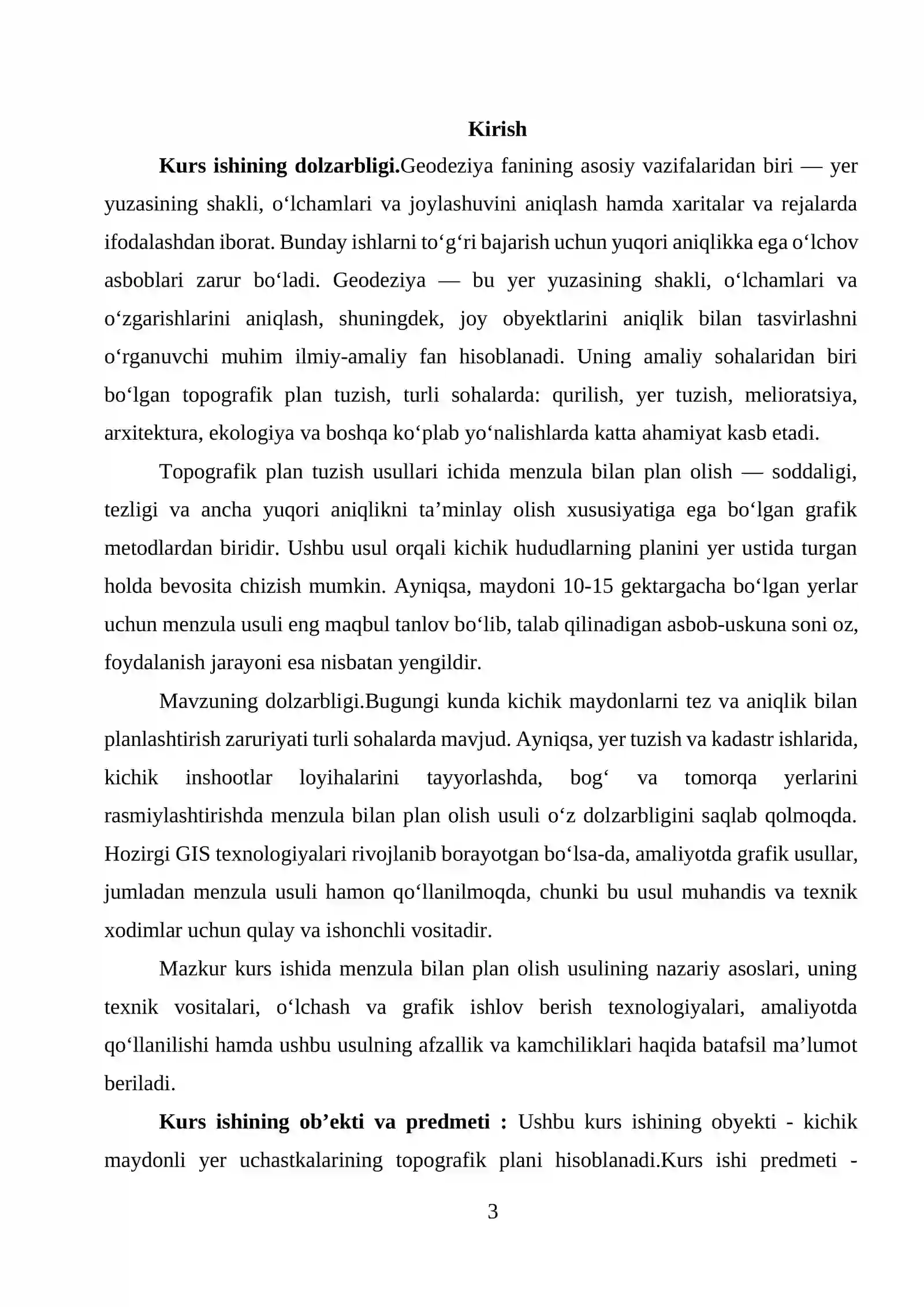 "Menzula bilan plan olish" 3