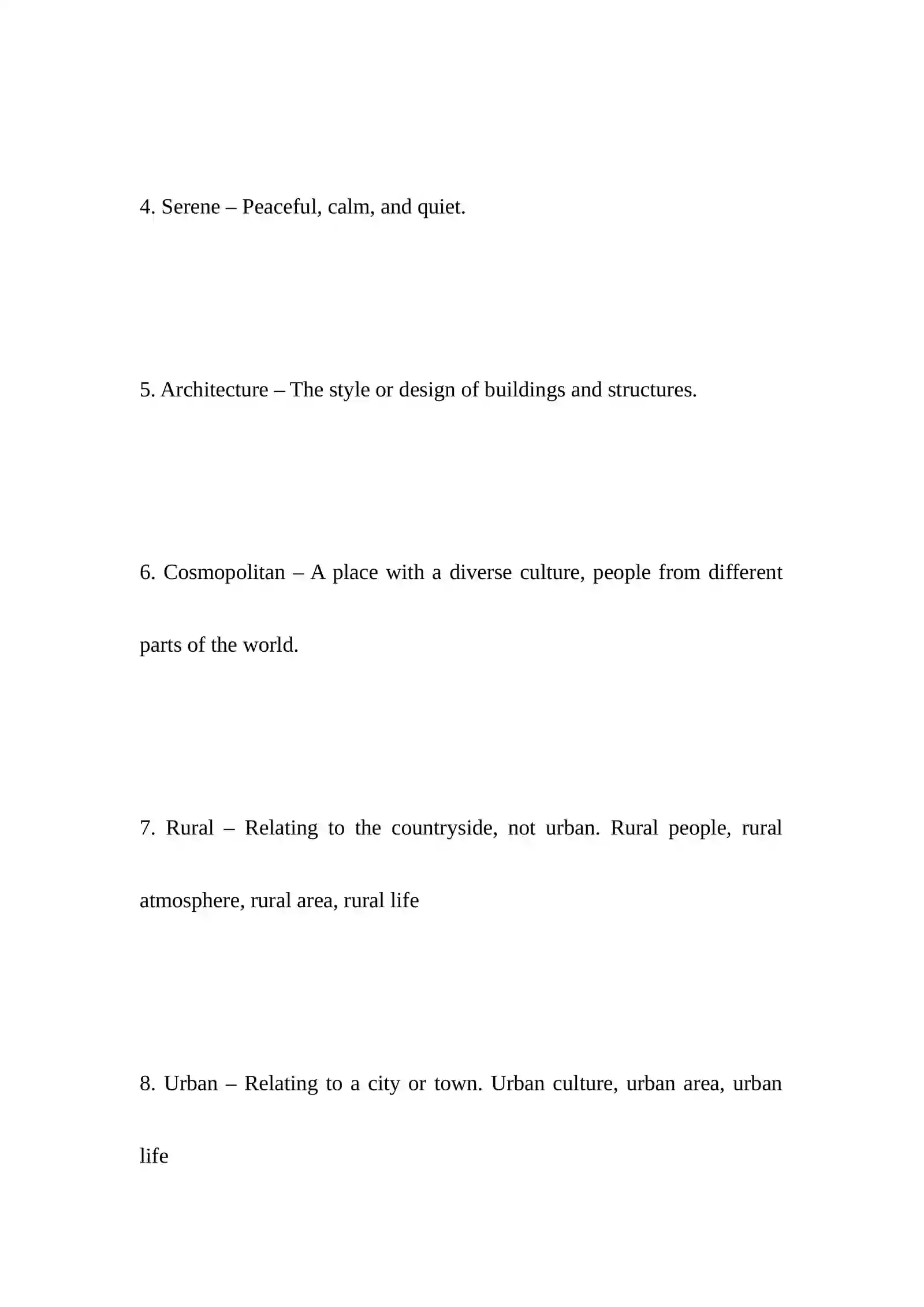 SPEAKING PART 2: PLACES 3
