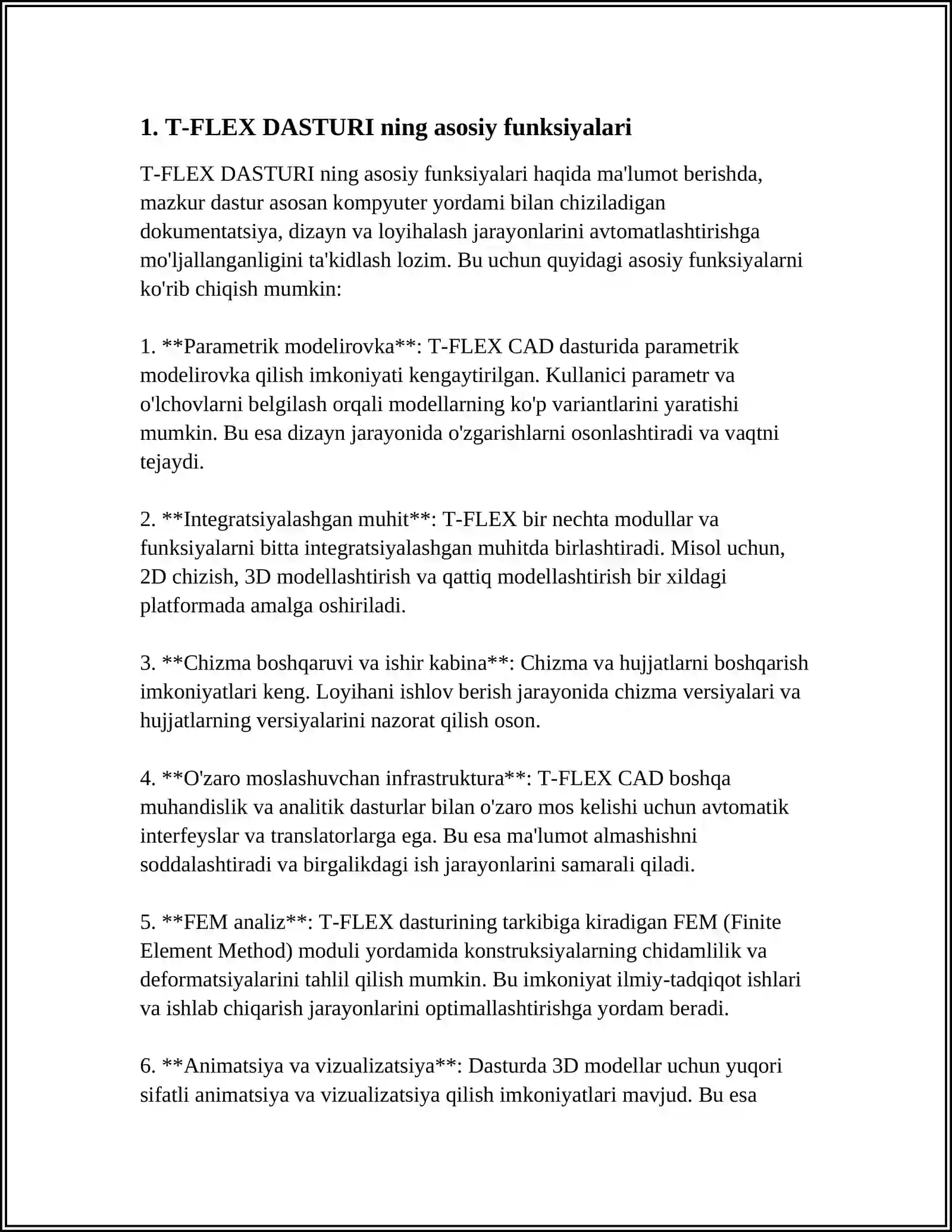 T-FLEX DASTURI 3