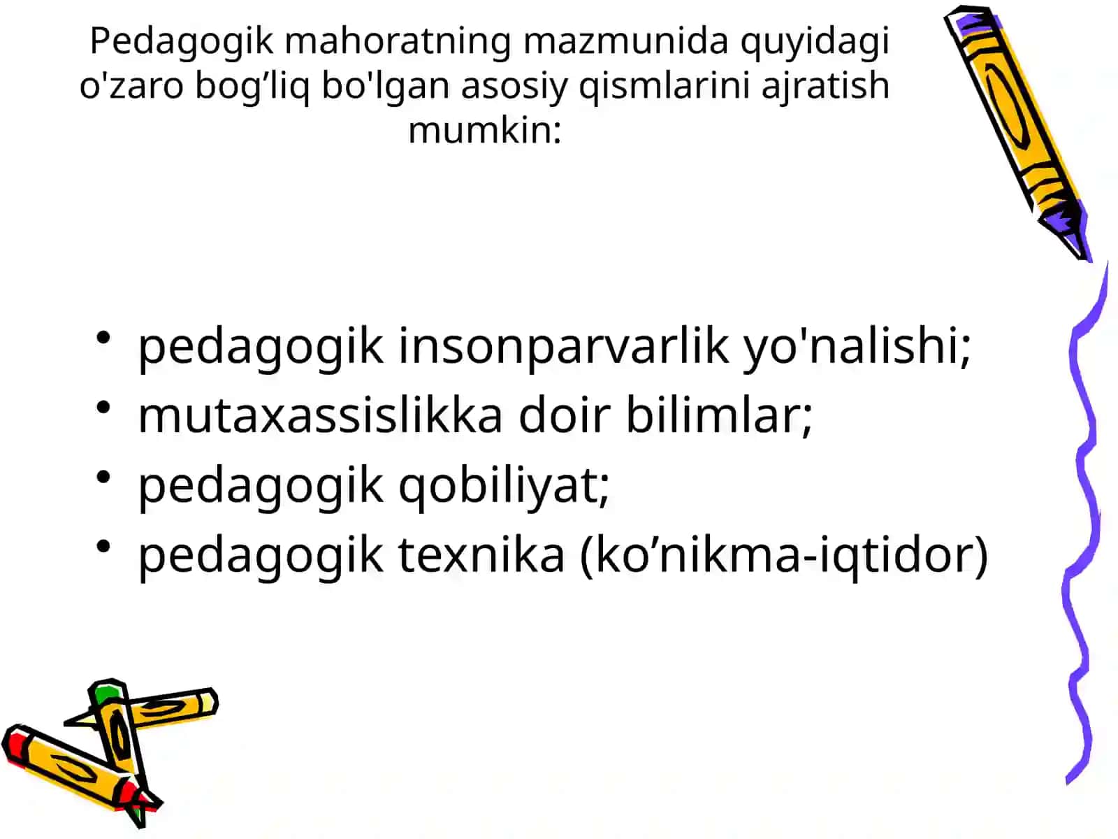 Pedagogik mahorat haqida tushuncha 3