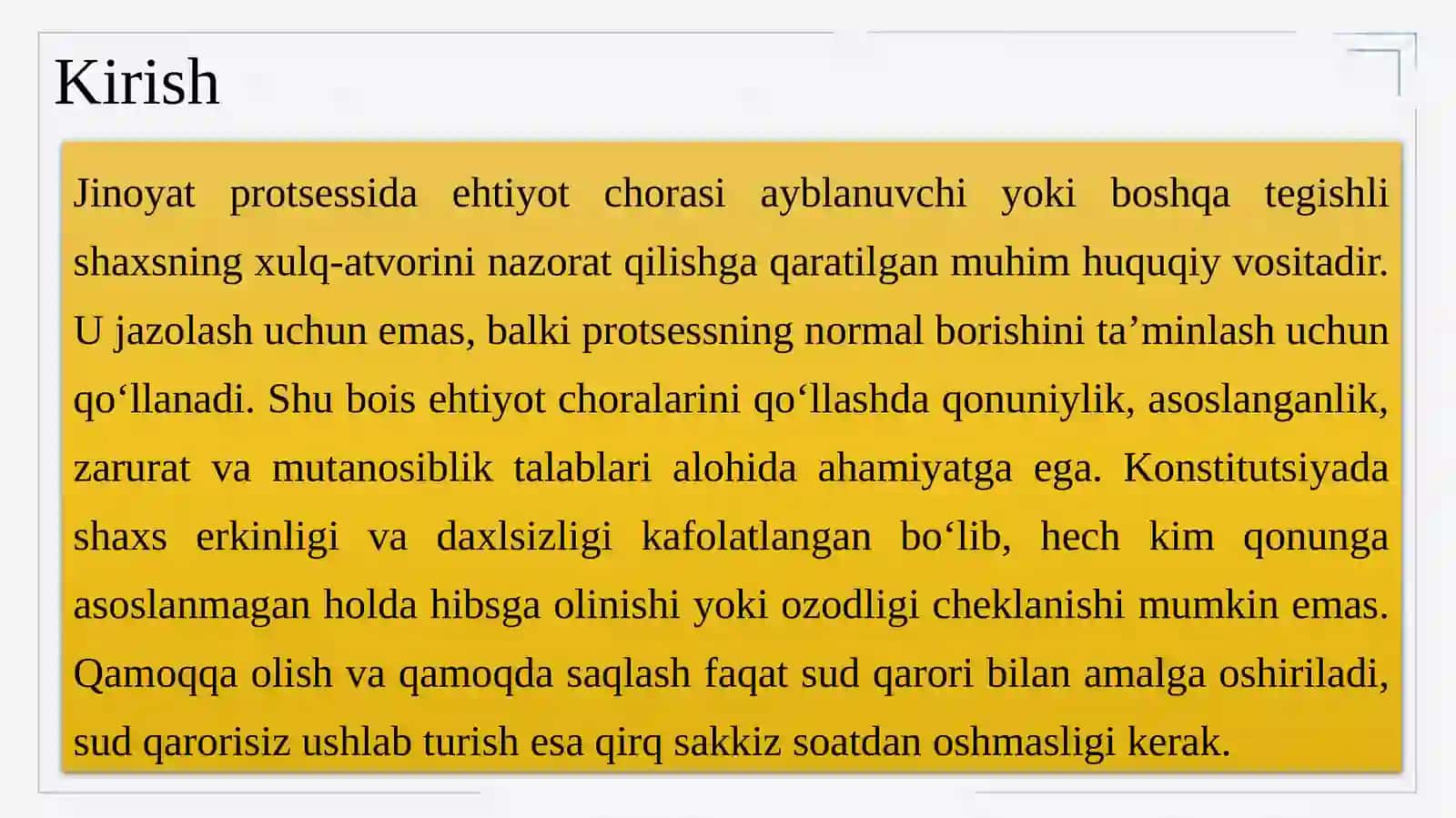 Ehtiyotchoralarining umumiy tavsifi 3