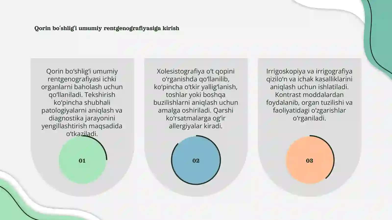 Qorin boʻshligʻi umumiy rentgenografiyasi 3