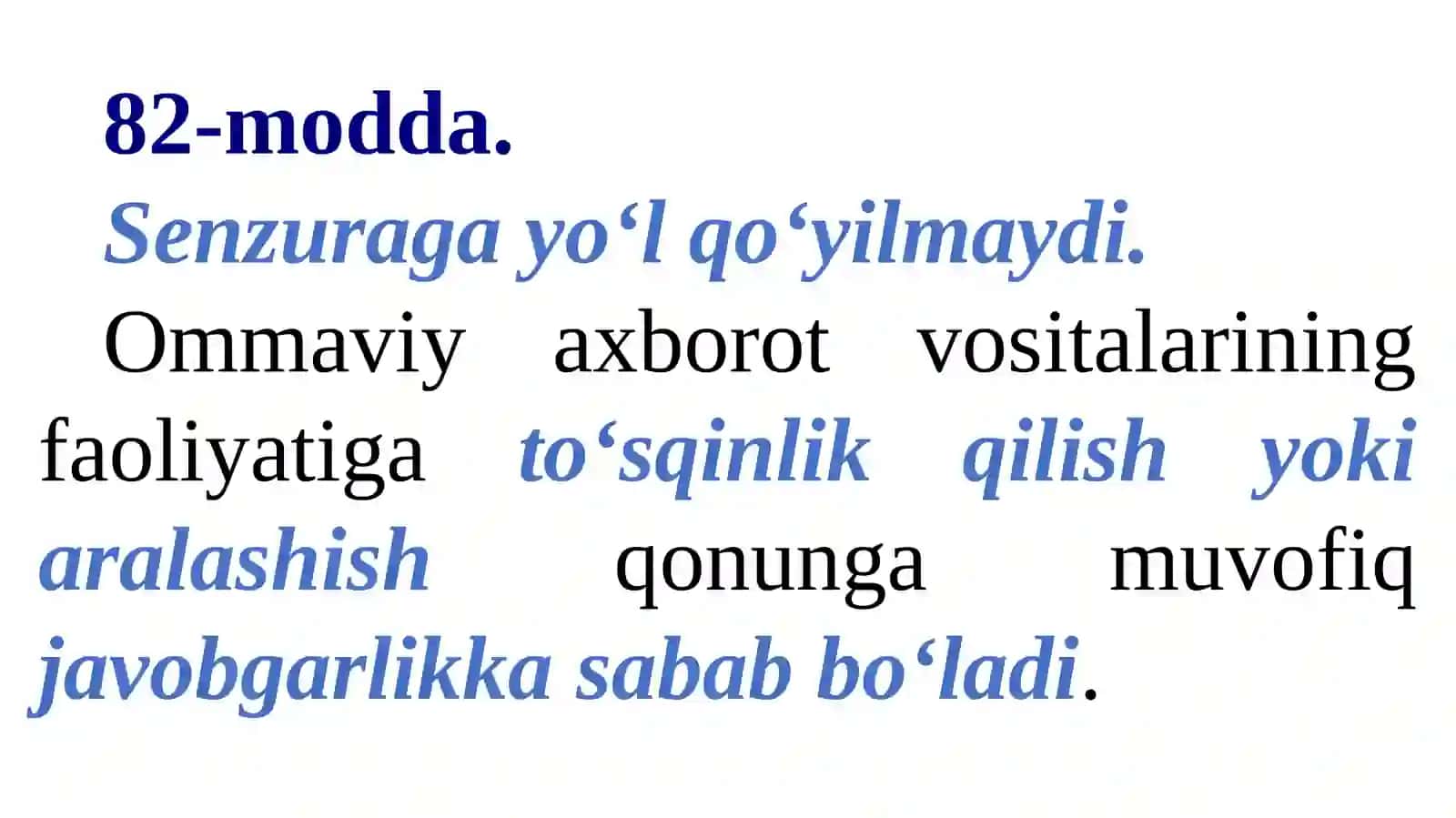 Ommaviy axborot vositalari faoliyatining konstitutsiyaviy asoslari 3