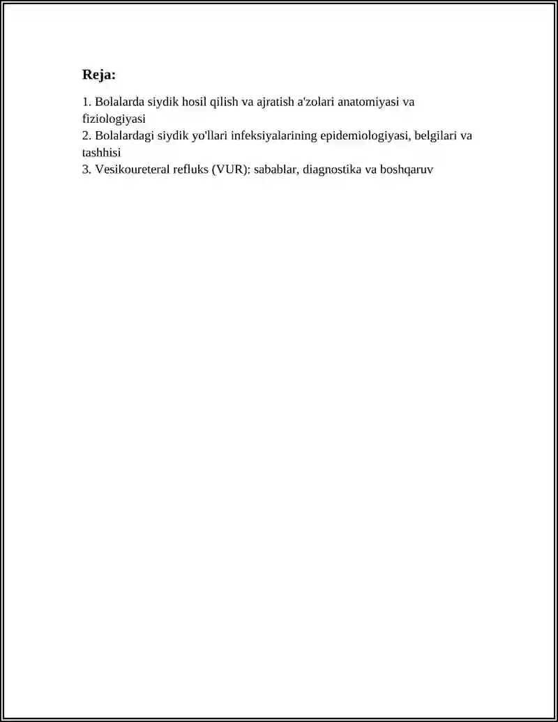 SIYDIK HOSIL QILISH VA AJRATISH A'ZOLARI KASALLIKLARIDA 3