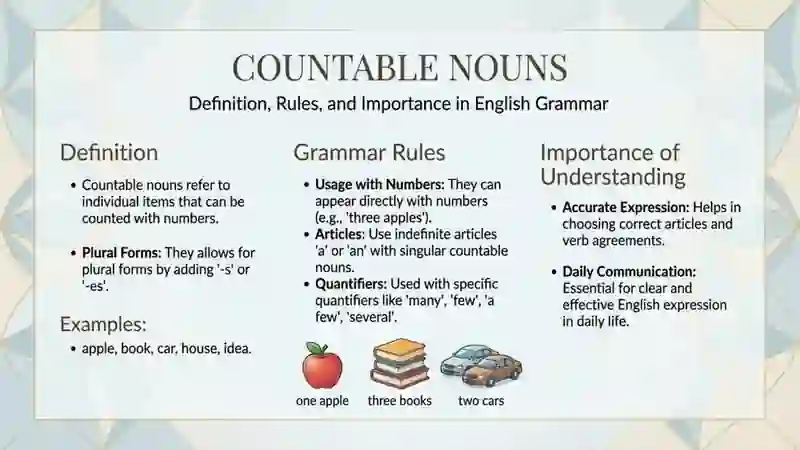Countable vs uncountable nouns 3
