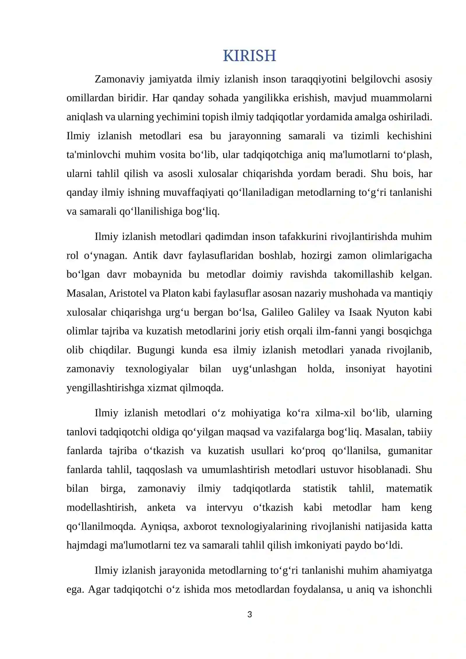 ILMIY IZLANISH METODLARI 3