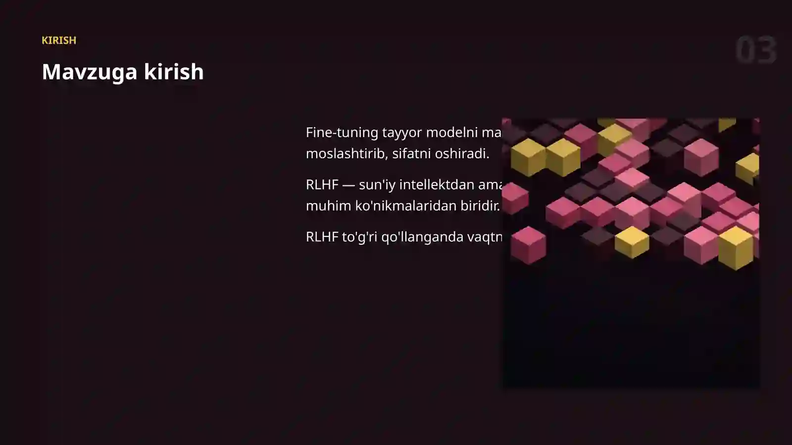 MODELLARNI SOZLASH (FINE-TUNING) 3