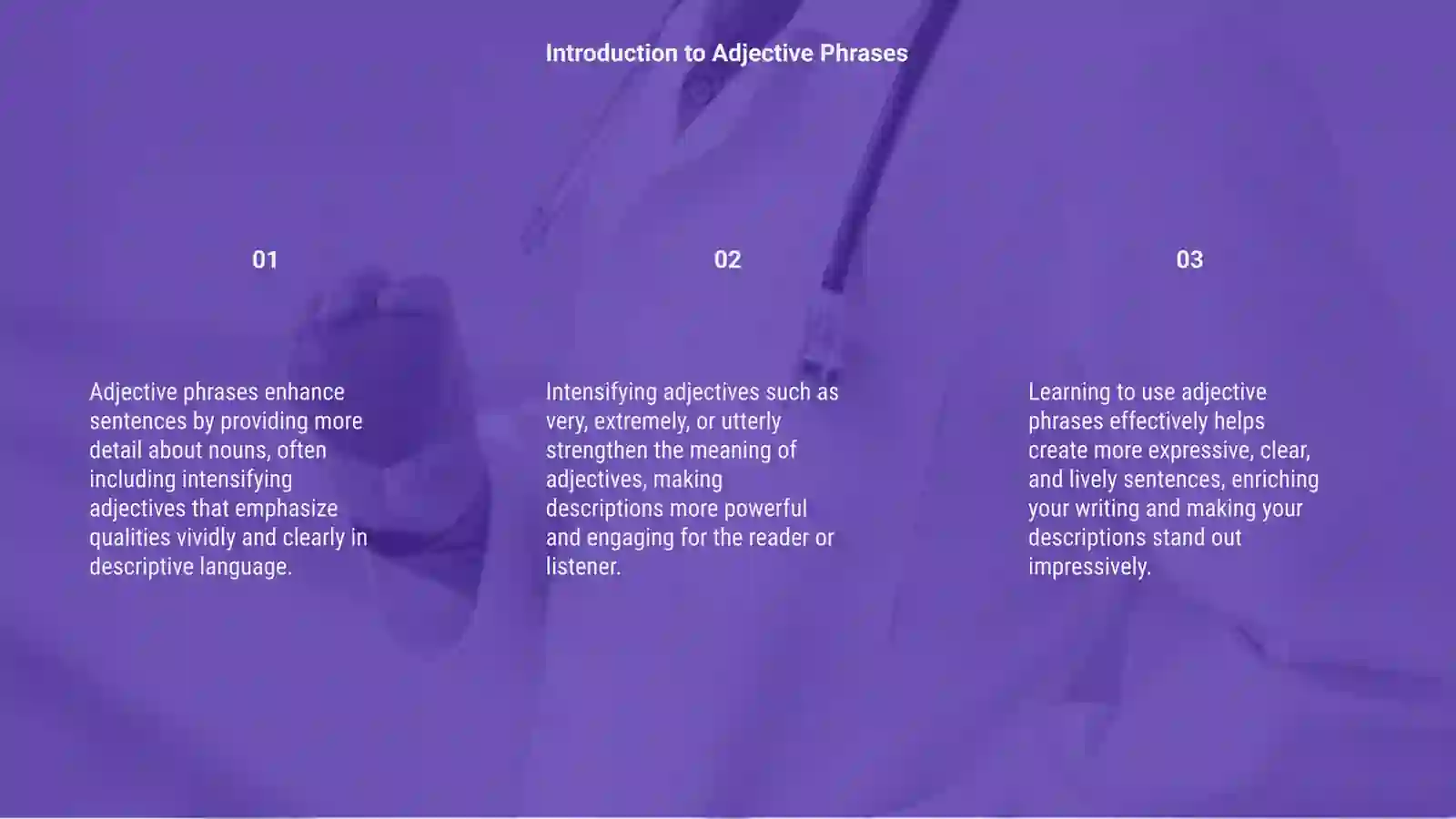Adjective phrases 3