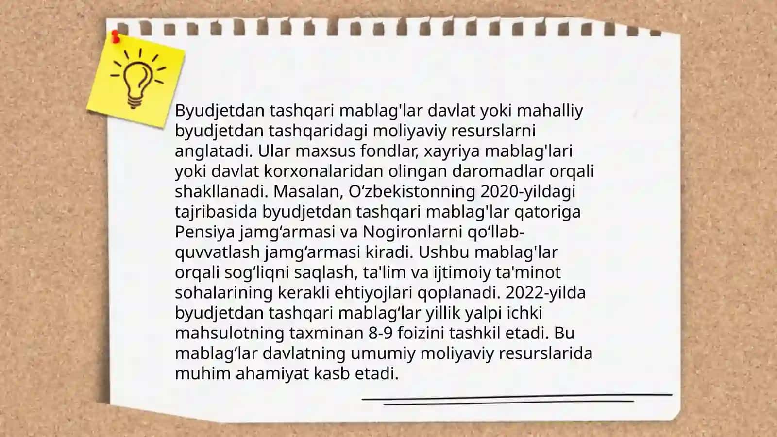Byudjetdan tashqari mablag'lar hisobi 3