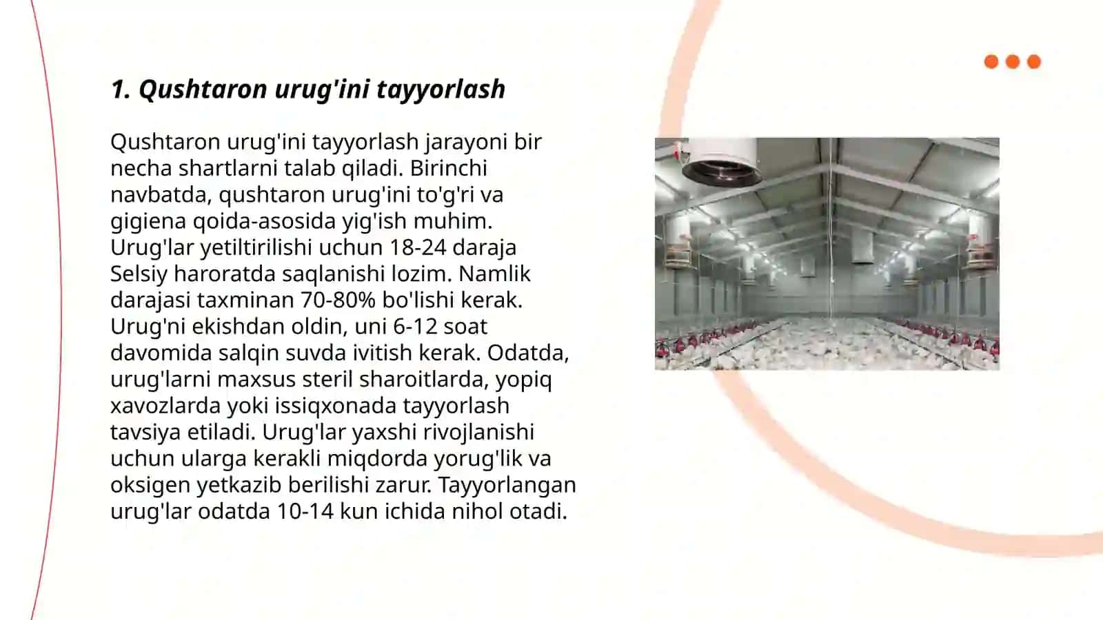 Qushtaron o'simligini yetishtirish texnologiyasi 3