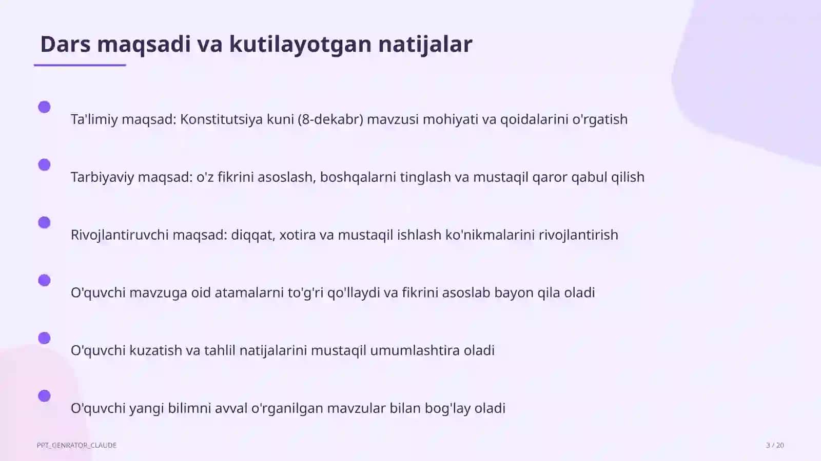 Konstitutsiya kuni (8-dekabr) 3