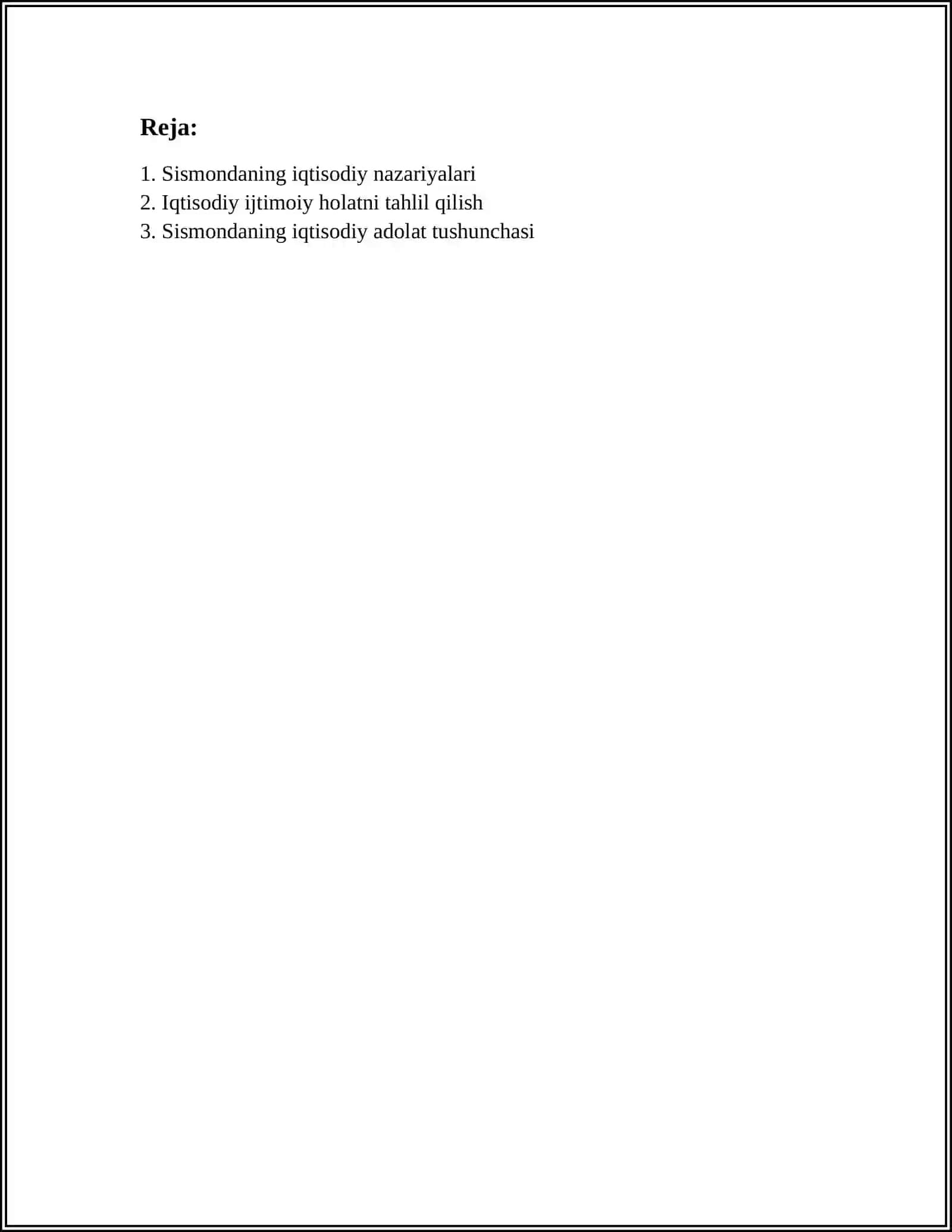 S. SISMONDNING IQTISODIY QARASHLARI 3