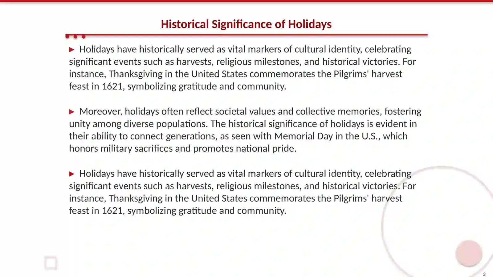 Holidays customs and traditions 3