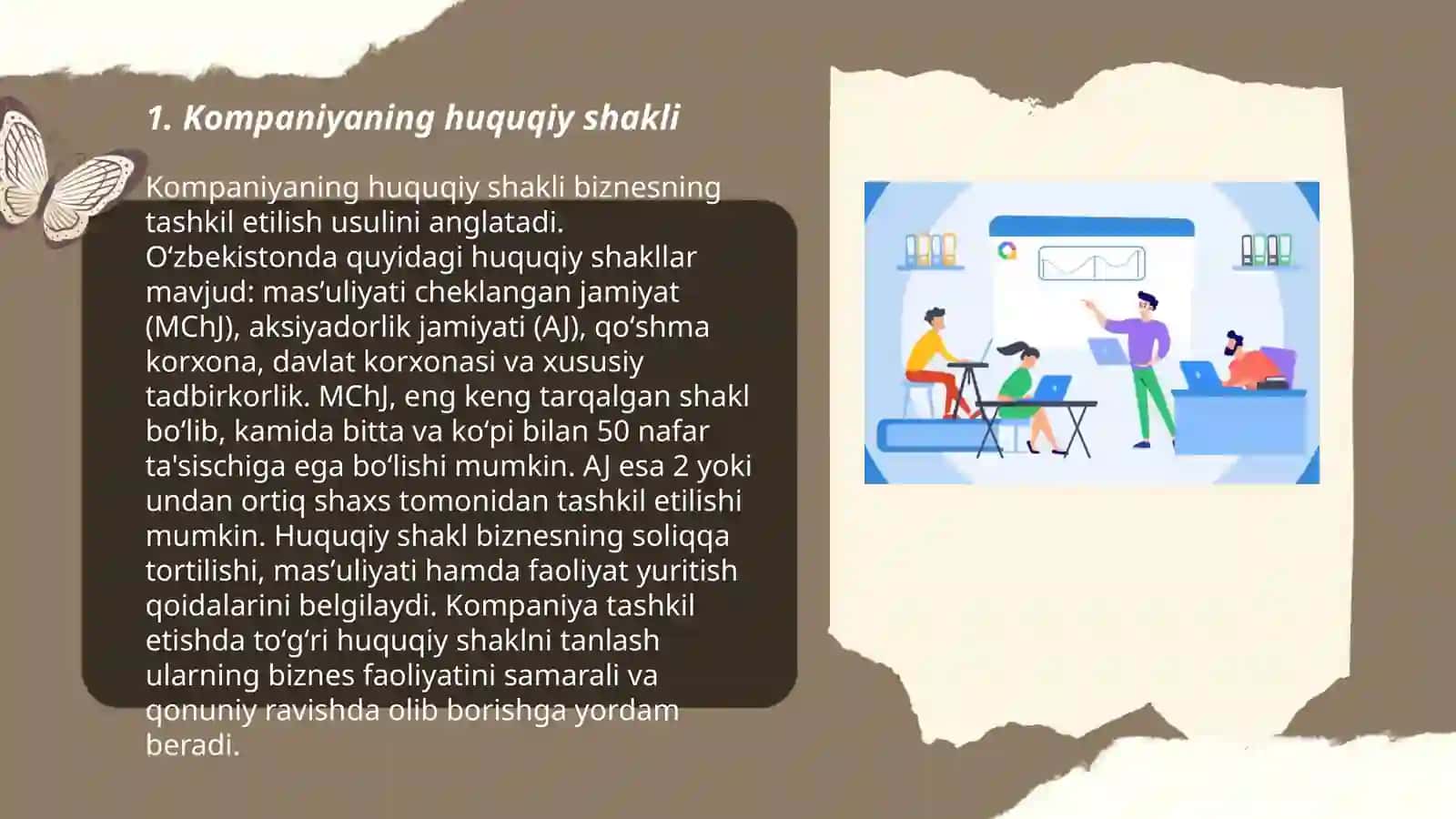 Kompaniyaning huquqiy shakli 3