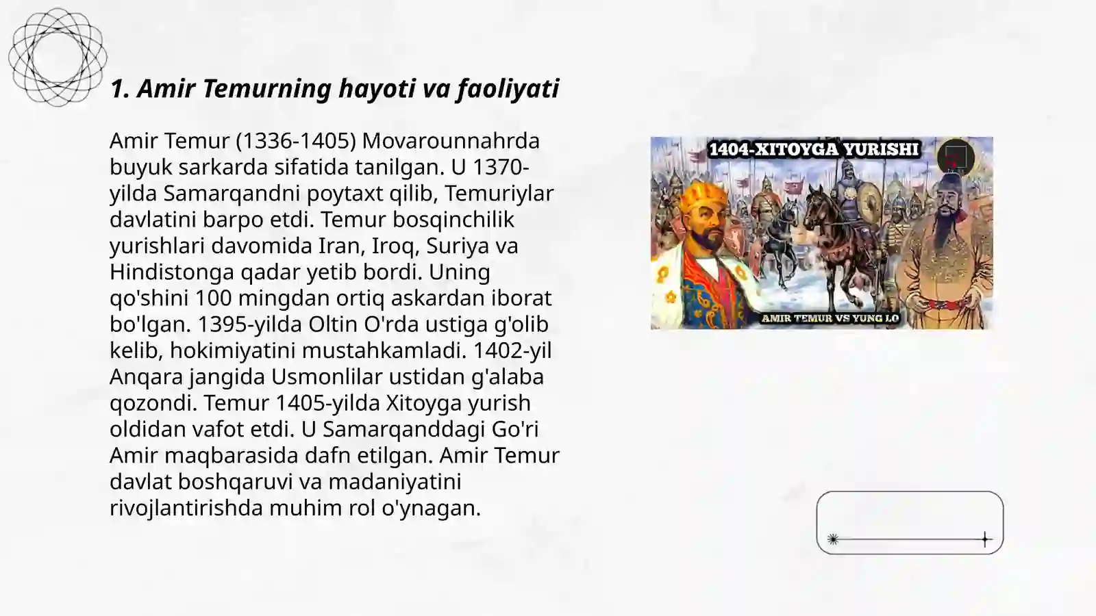 Amir Temur – buyuk davlat arbobi va sarkarda 3