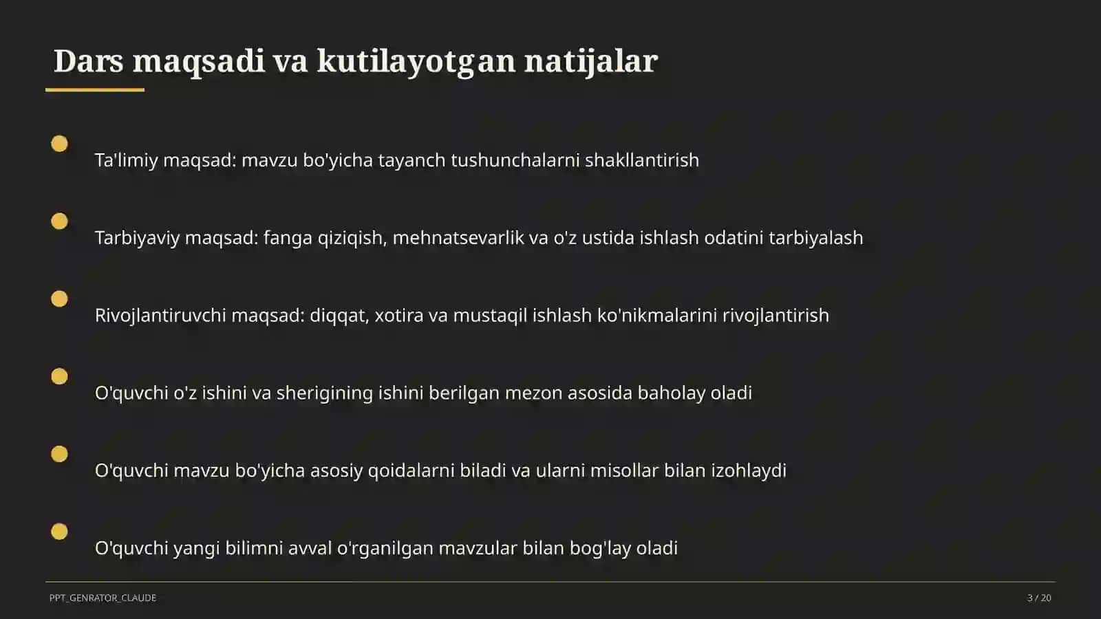 Geometriyaning boshlang'ich tushunchalari: nuqta, to'g'ri chiziq, kesma (7-sinf) 3