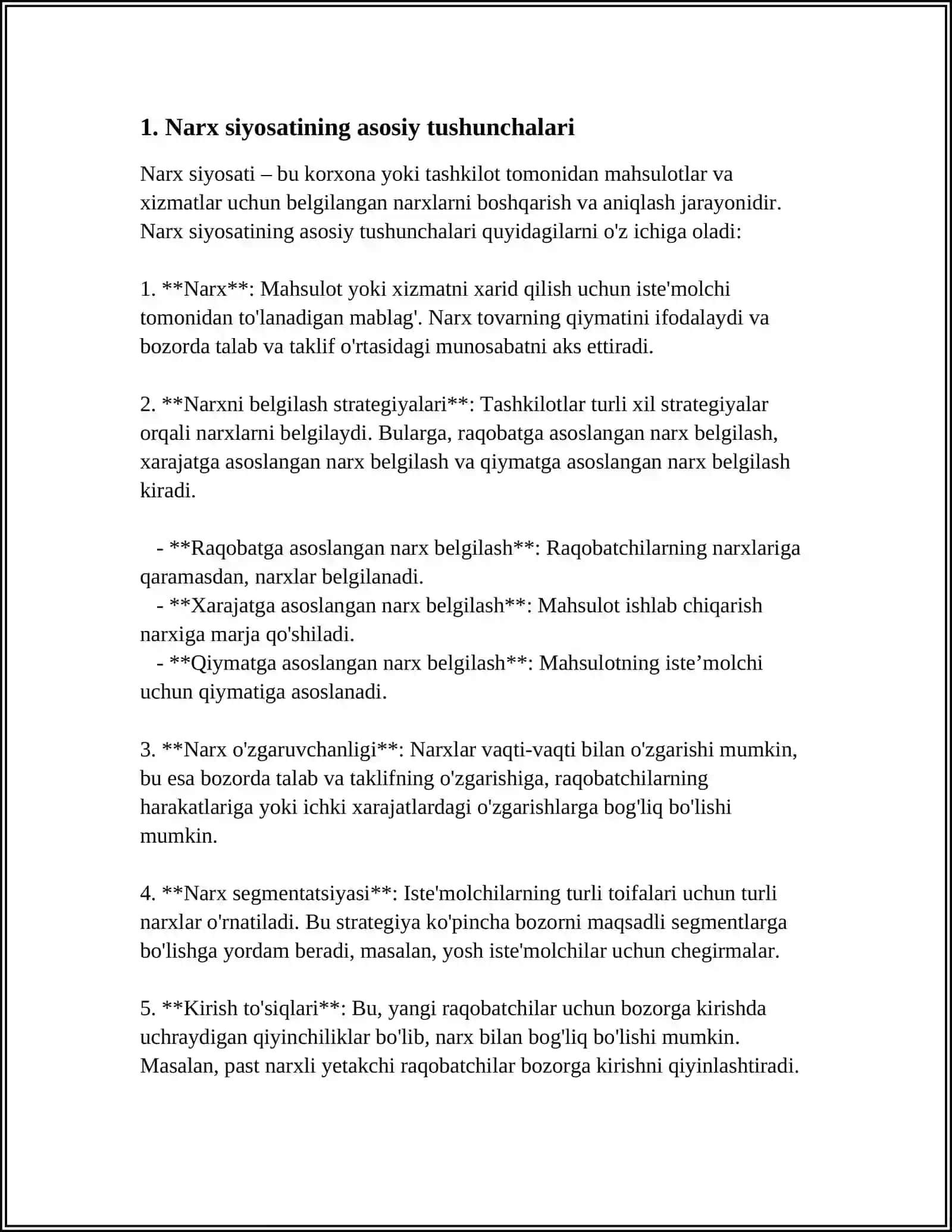 O‘ZBEKISTONDA NARX SIYOSATLARINING O‘ZIGA XOS XUSUSIYATLARI 3