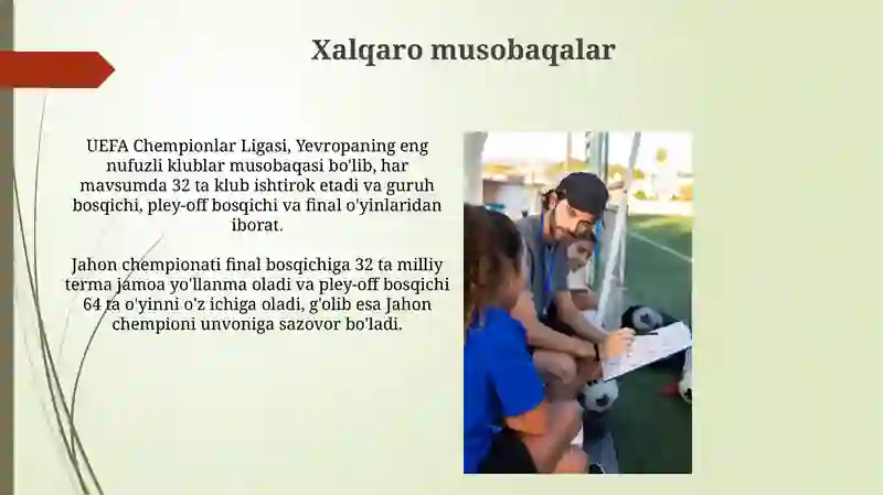 Futbol o'yini haqida 3