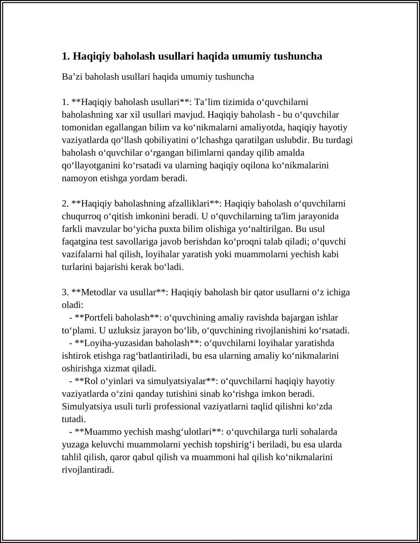 HAQIQATGA ENG YAQIN BAHOLASH USULINING XOSSALARI.KORELYATSIYA KOIFFITSIYENTINING QIYMATLILIGI 3