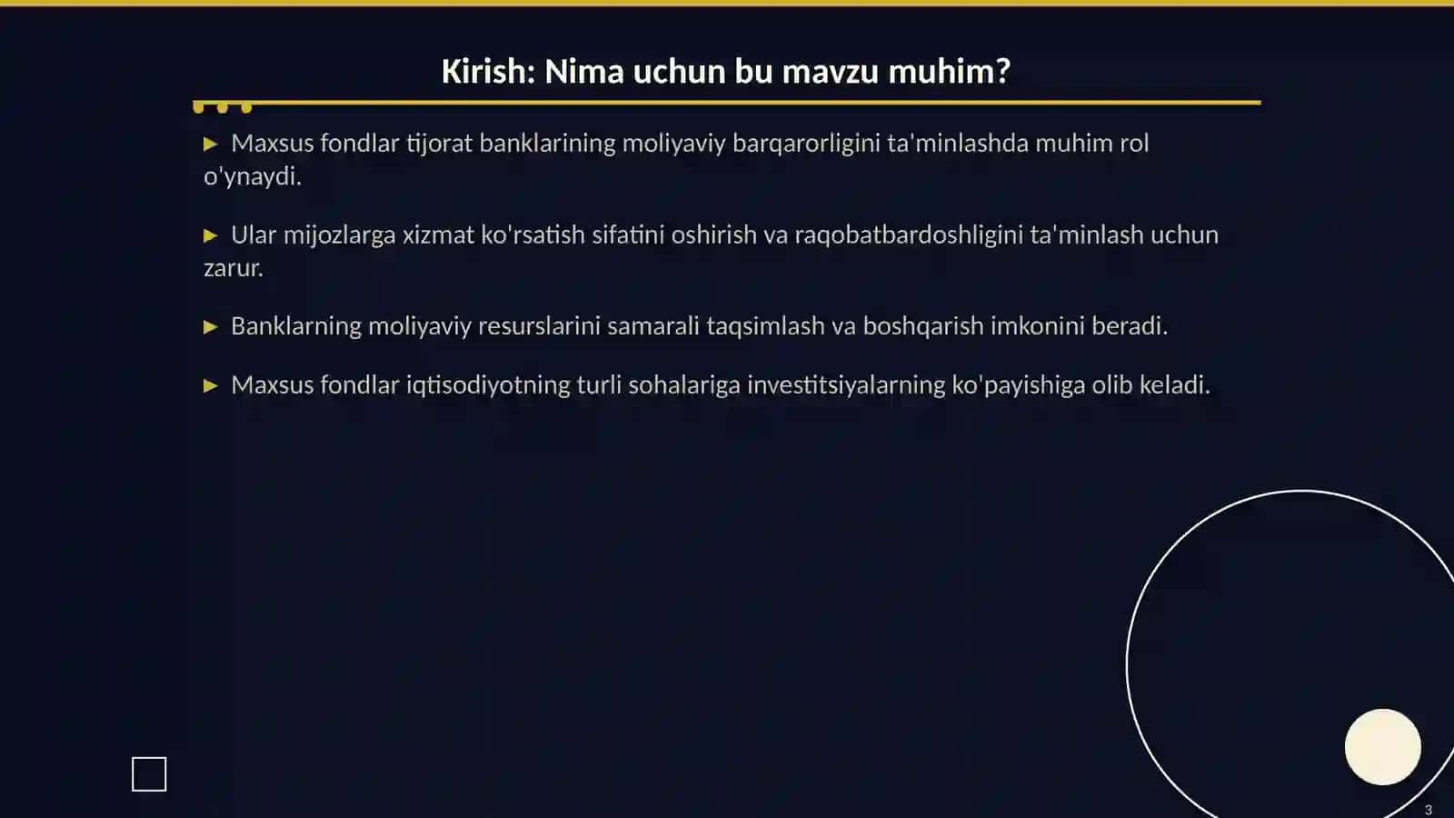 Tijorat Banklarida Maxsus Fondlar 3